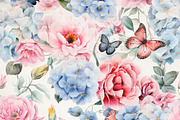 BLOSSOM FLIGHT. Seamless Pack, a Texture Illustration by RefinedFantasyStudio (Thumbnail 2 of 9)