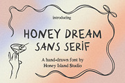 Honey Dream Sans Handwritten Font, a Sans Serif Font by Honey Island Studio (Thumbnail 1 of 7)