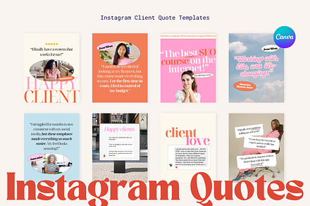 Canva Instagram Client Quote Posts, a Social Media Template by My Social Boutique