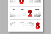 Wall Calendar 2025 to 2028, a Stationery Template by ContestDesign (Thumbnail 6 of 6)