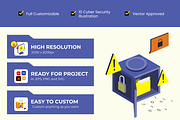 Cyber Security Illustration Pack, a Technology Illustration by Loin Studio (Thumbnail 2 of 3)