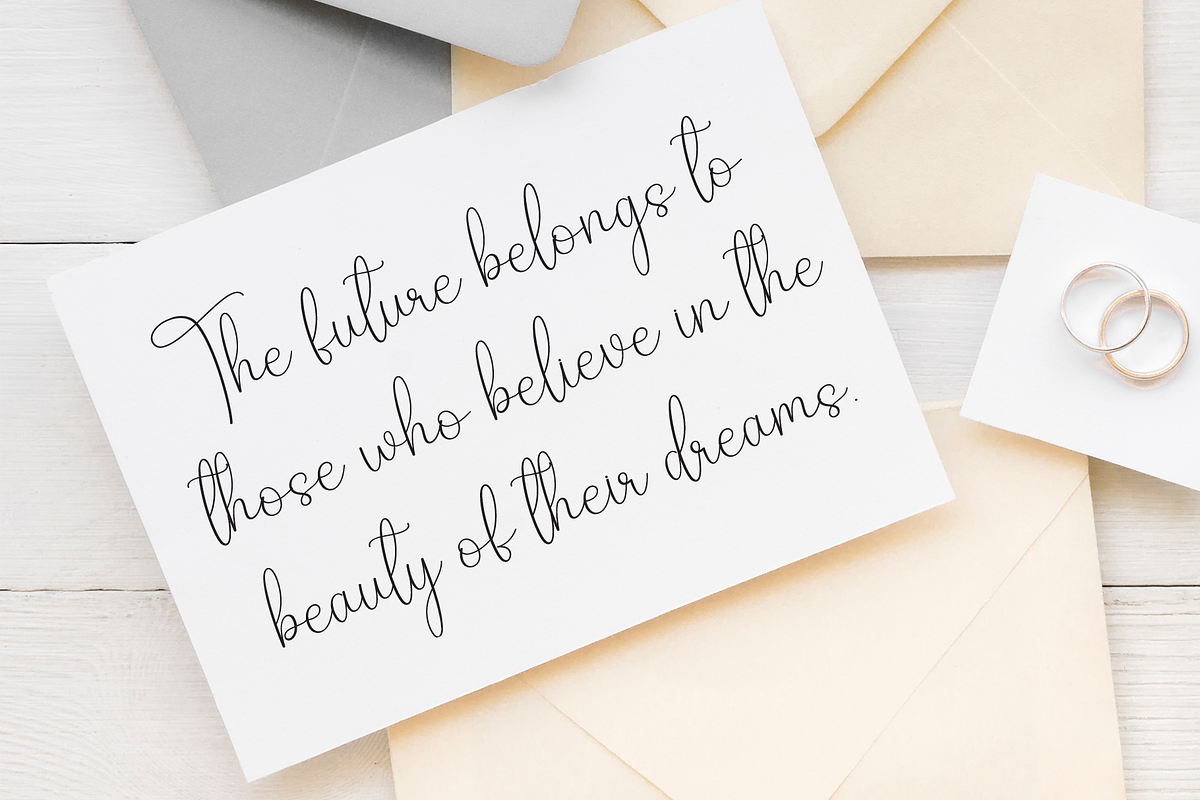 Rustic Wedding | Script Font, a Handwritten Font by Scratchones (Photo 4 of 9)