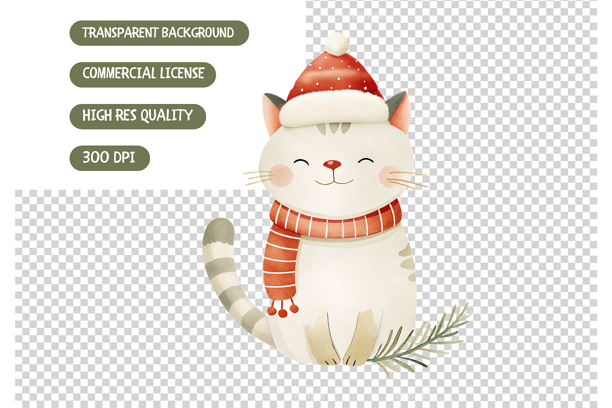 Winter Woodland Animals Clipart, an Illustration by TatiMockup (Photo 5 of 5)