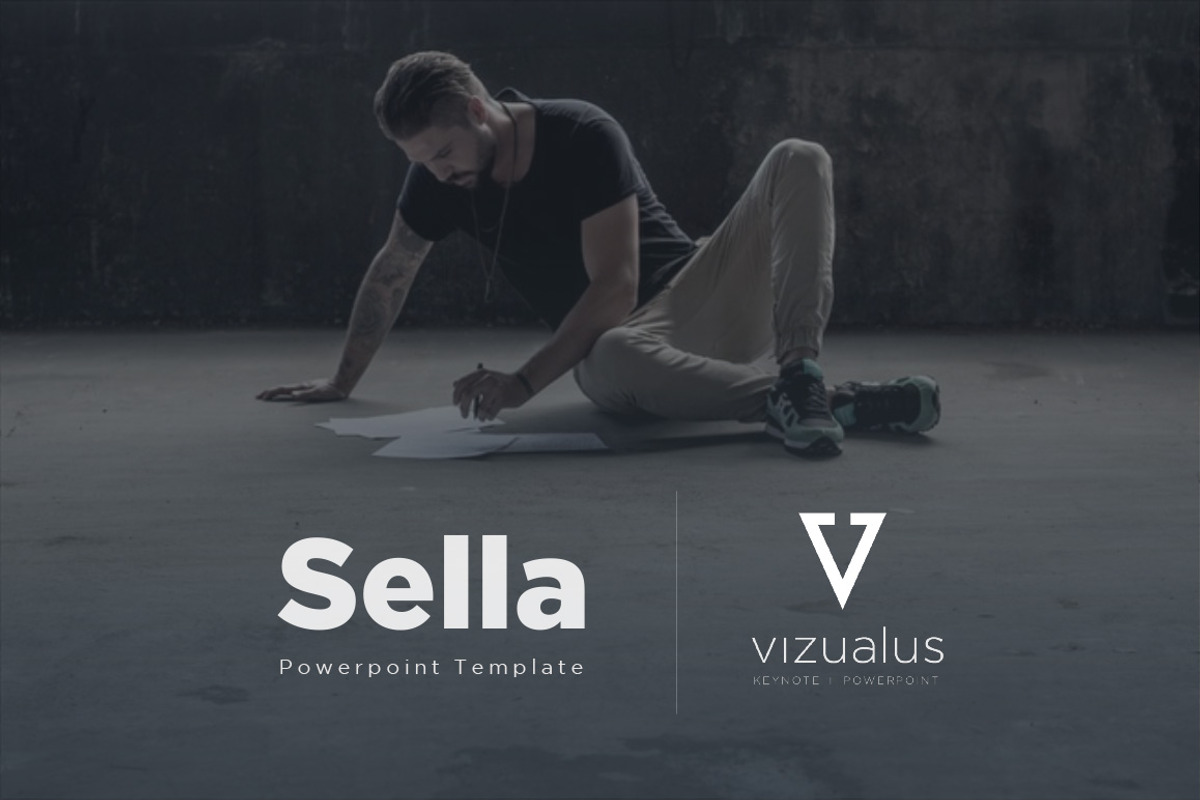 Sella Powerpoint Template + Freebie, a Presentation Template by Vizualus (Photo 1 of 13)