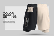 3D Mockup Shorts Compression Liner, a Shirt Mockup by Grow Design Craft Studio (Thumbnail 2 of 9)