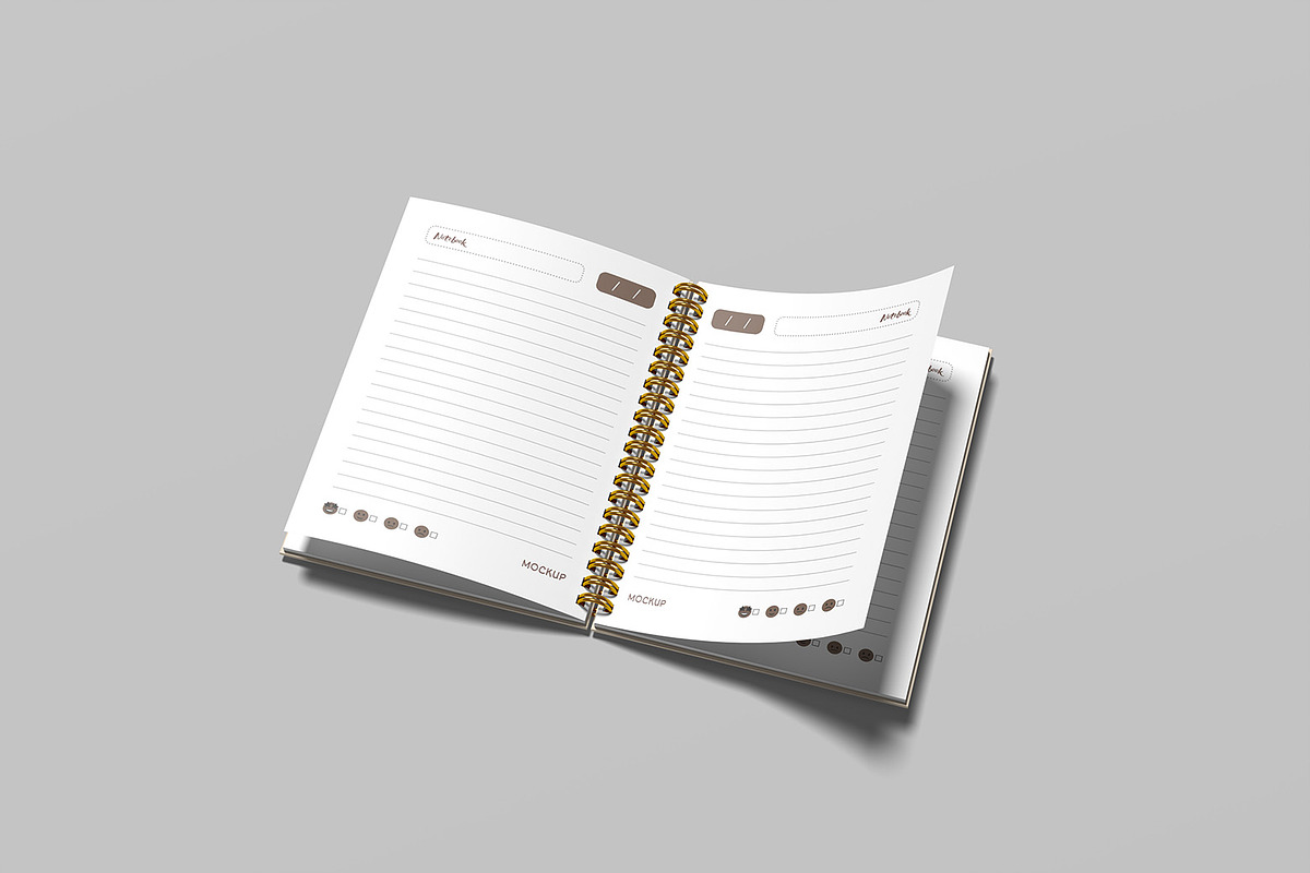 Notebook Mockup, a Books & Magazine Mockup by graphicsecond (Photo 7 of 7)