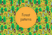Forest patterns, a Pattern Graphic by merion_merion (Thumbnail 1 of 4)