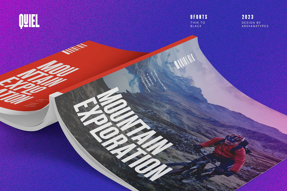 Quiel - Super Condensed Font, a Sans Serif Font by Ardyanatypes (Photo 3 of 12)