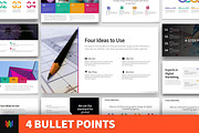 4 Bullet Points PowerPoint Templates, a Presentation Template by Warna Works (Thumbnail 1 of 24)