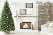 RUSTIC CHRISTMAS Frames Mockup, a Poster Template by MyHomeMockups (Thumbnail 4 of 7)