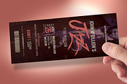 Jazz Concert Ticket Template, a Card Template by Godserv Designs (Thumbnail 4 of 9)