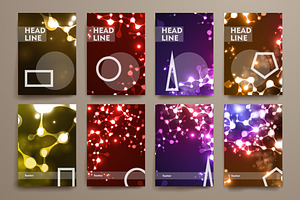 Big Set Of Neon Structure Templates