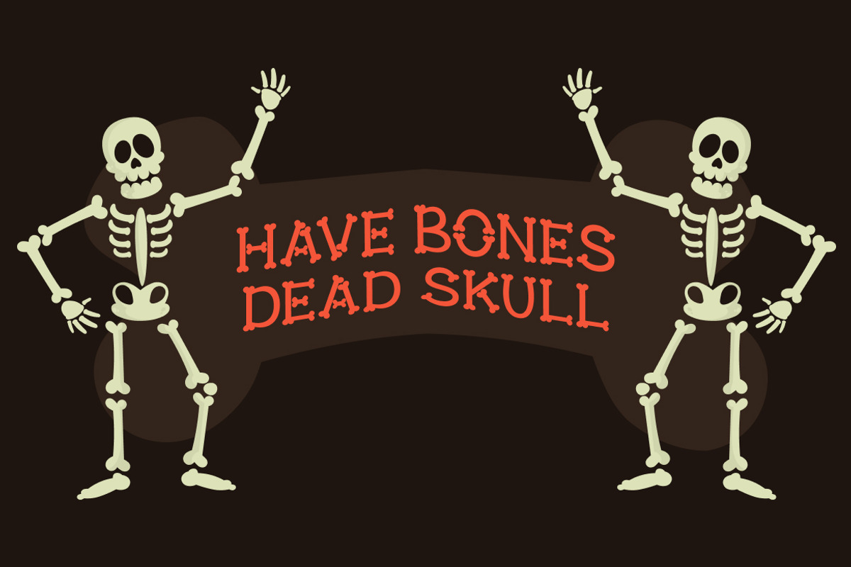Deadbone – Halloween Bone Font, a Symbol Font by Vadovastd (Photo 3 of 7)