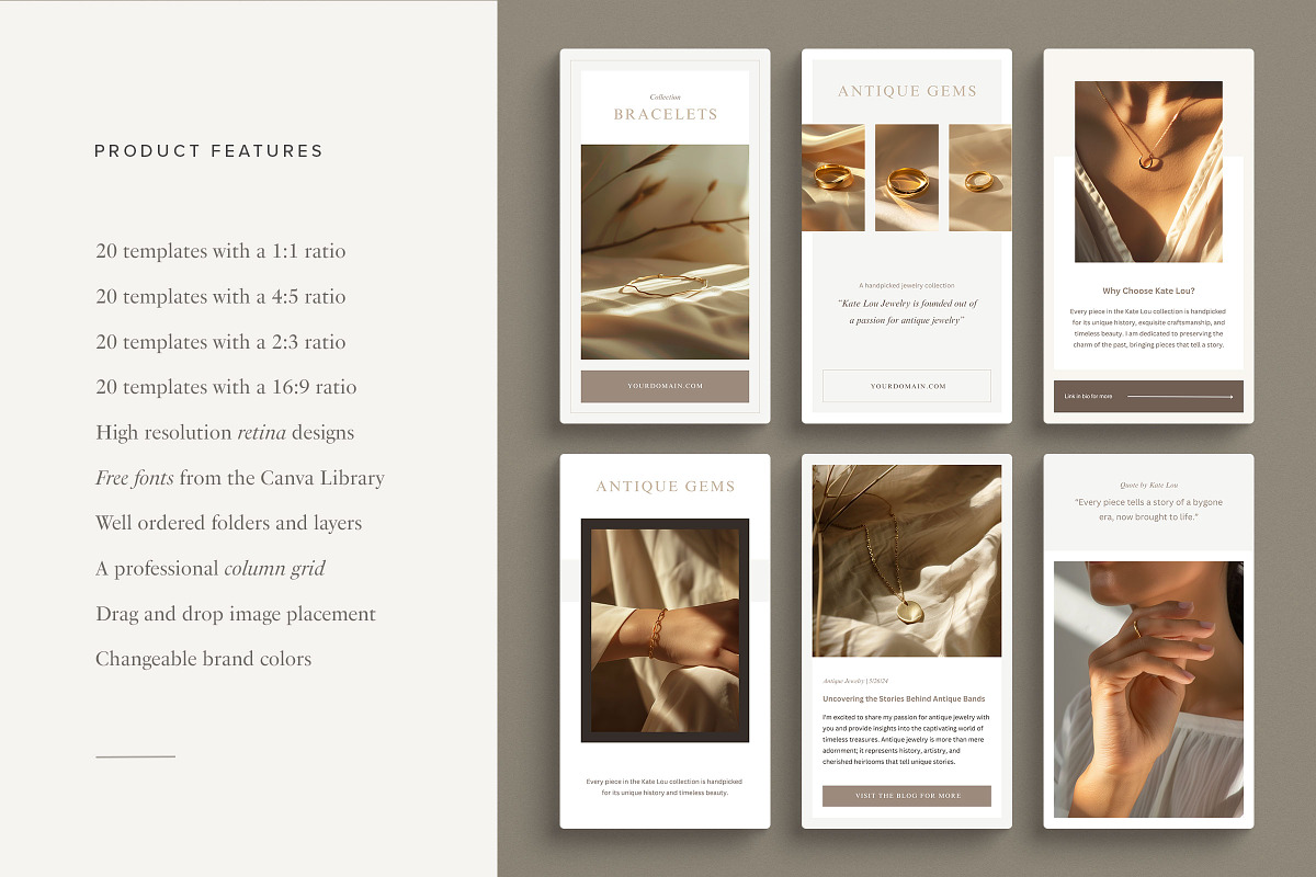 Kate Lou Social Media Kit, a Social Media Template by Ruben Stom (Photo 5 of 20)