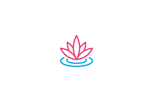 Lily logo template.