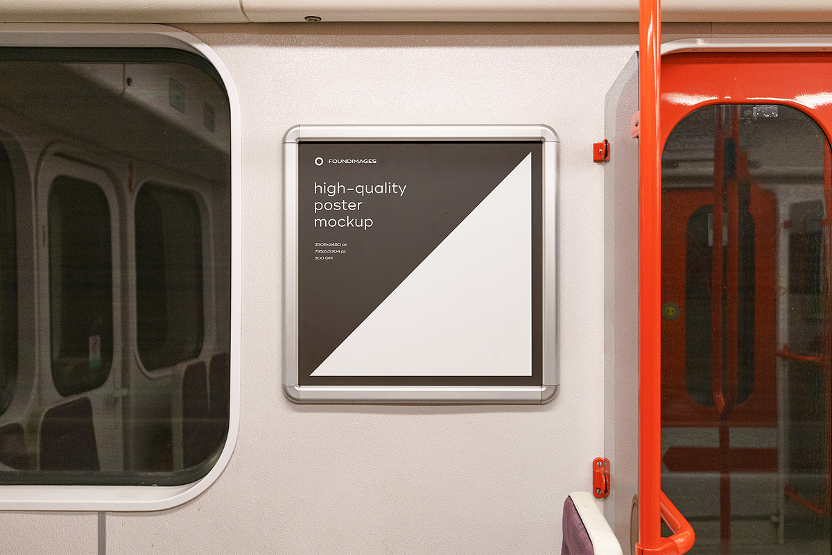 Subway Poster Mockup Bundle Metro, an Advertising Mockup by FoundImages (Photo 57 of 61)