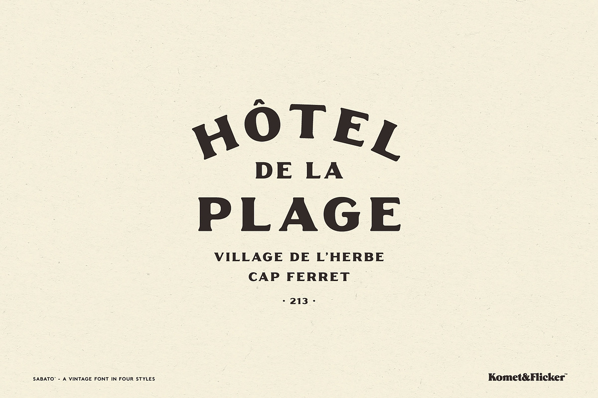Sabato – Sans & Serif in Four Styles, a Serif Font by Komet & Flicker (Photo 10 of 12)