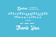 HC Lavina - Retro Script, a Handwritten Font by Hasbi Creative (Thumbnail 9 of 9)