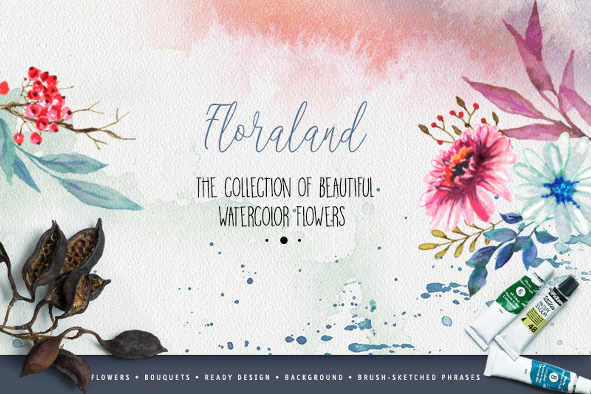 Designer's watercolor bundle, a Decorative Illustration by ARSCOR (Photo 1 of 4)