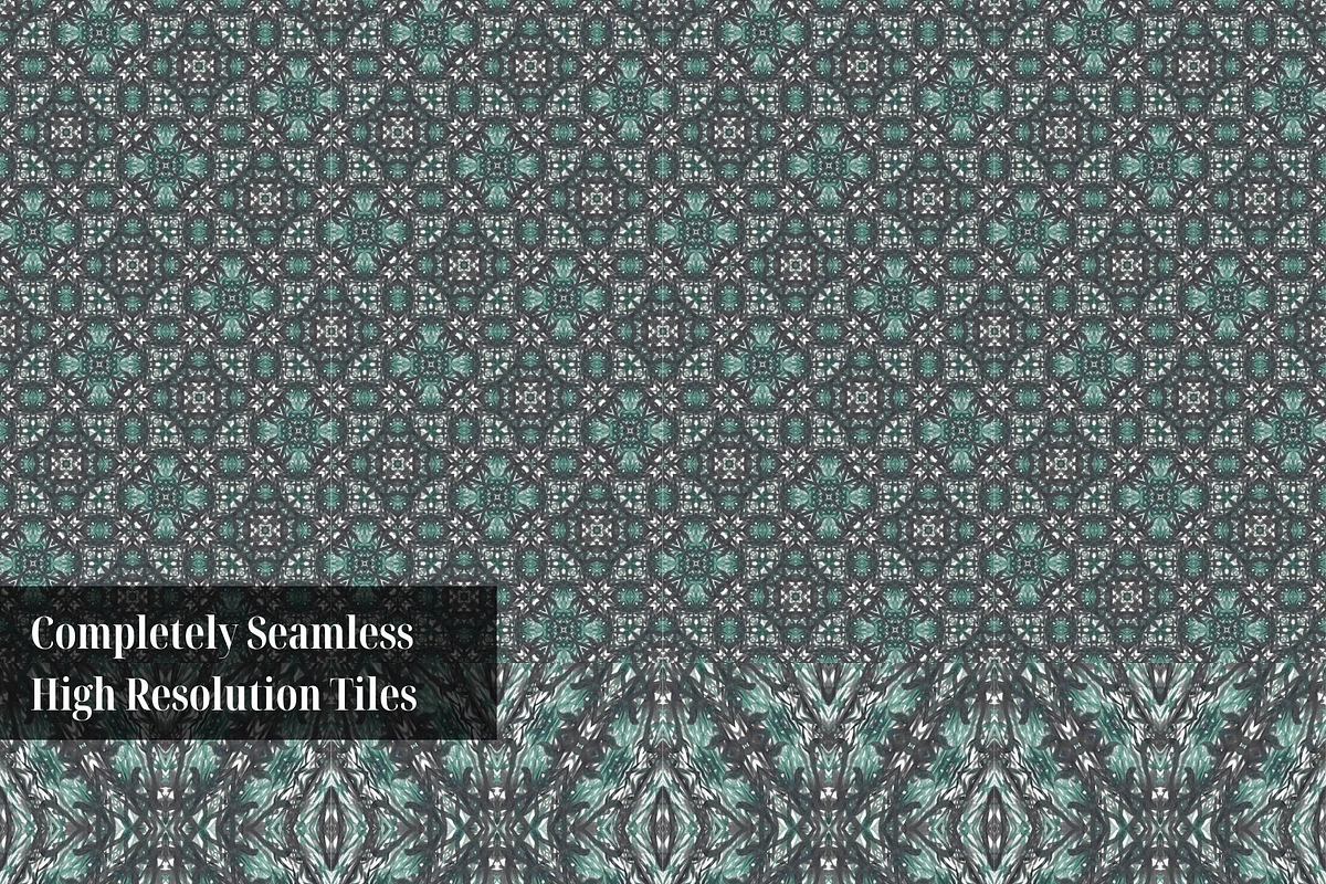 Black & Emerald Watercolor Patterns, a Pattern Graphic by Gen Aumonier (Photo 6 of 7)