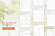 Paycheck Budget Planner Canva + PDF, a Stationery Template by Designbudy (Thumbnail 2 of 7)