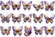 Whimsical Spring Butterfly Clipart, an Illustration by OK Design (Thumbnail 3 of 6)