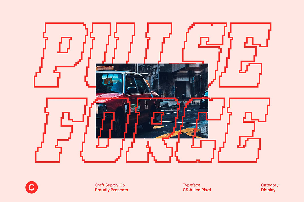 CS Allied Pixel, a Slab Serif Font by Craft Supply Co. (Photo 7 of 8)