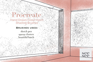 Procreate Cross Hatch Brush Set