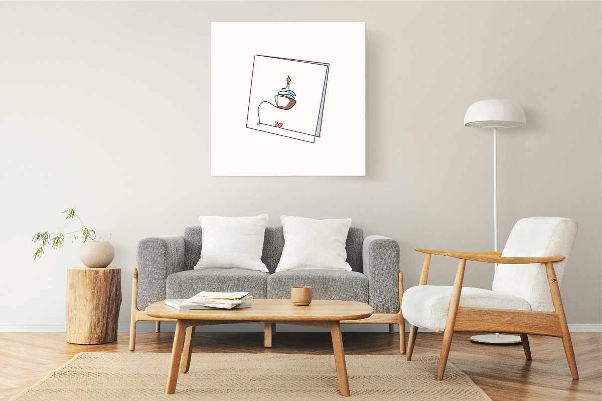 Line Art Invitation Illustration, a Decorative Illustration by Brand_Hero (Photo 2 of 4)