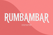 RUMBAMBAR - Vintage Serif Font, a Serif Font by vix.vix (Thumbnail 1 of 6)