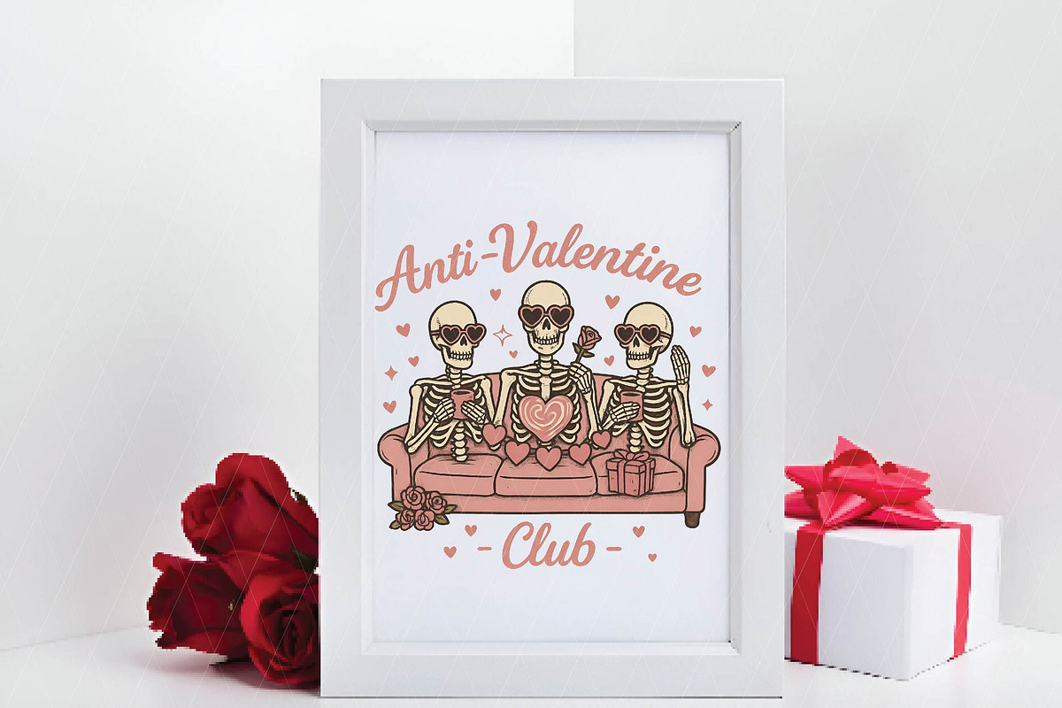 Anti Valentine Club Png, Valentine's, an Illustration by DreamPrint404 (Photo 4 of 8)