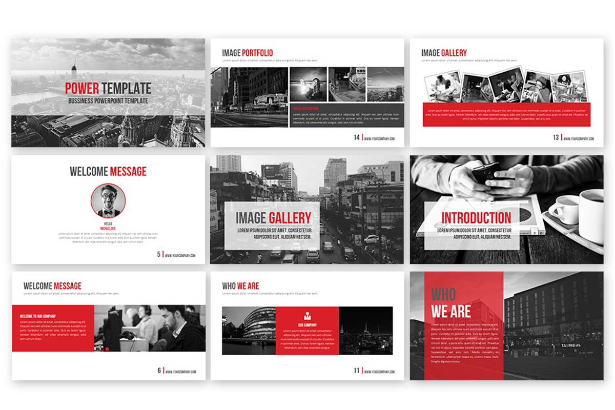 Power Template, a Presentation Template by Brandearth RRGraph