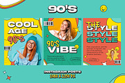 90’s Instagram Cards, a Social Media Template by Andrew Skoch Design (Thumbnail 4 of 4)