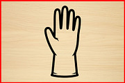 50 Glove Silhouette Clipart Bundle, an Illustration by Creativeshirt (Thumbnail 2 of 4)