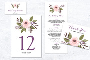 Watercolor Floral Wedding Suite, an Invitation Template by La Bella Rue (Thumbnail 3 of 4)