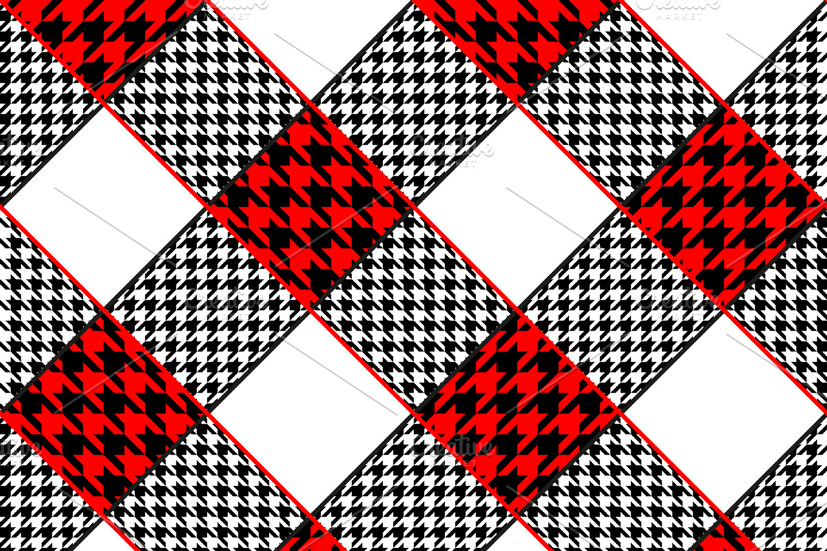 Seamless hound's-tooth patterns, a Pattern Graphic by tkdesign (Photo 7 of 7)
