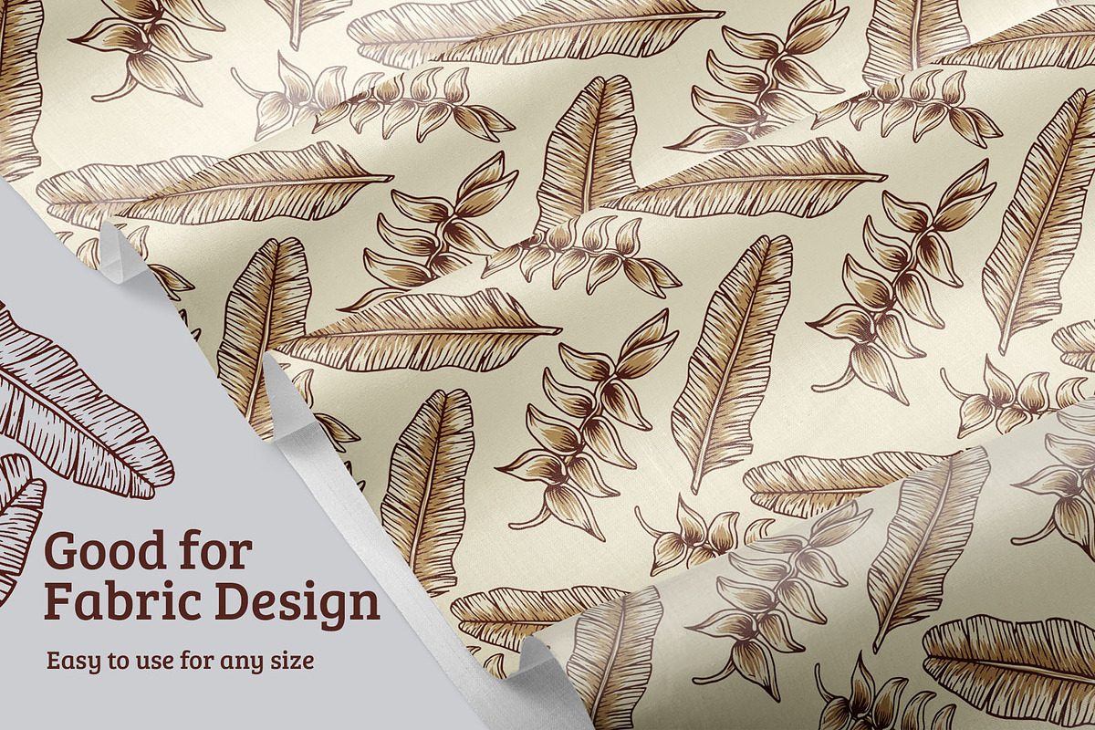 Tropical Plant Pattern & Elements, an Illustration by Dawnside Graphic (Photo 4 of 5)