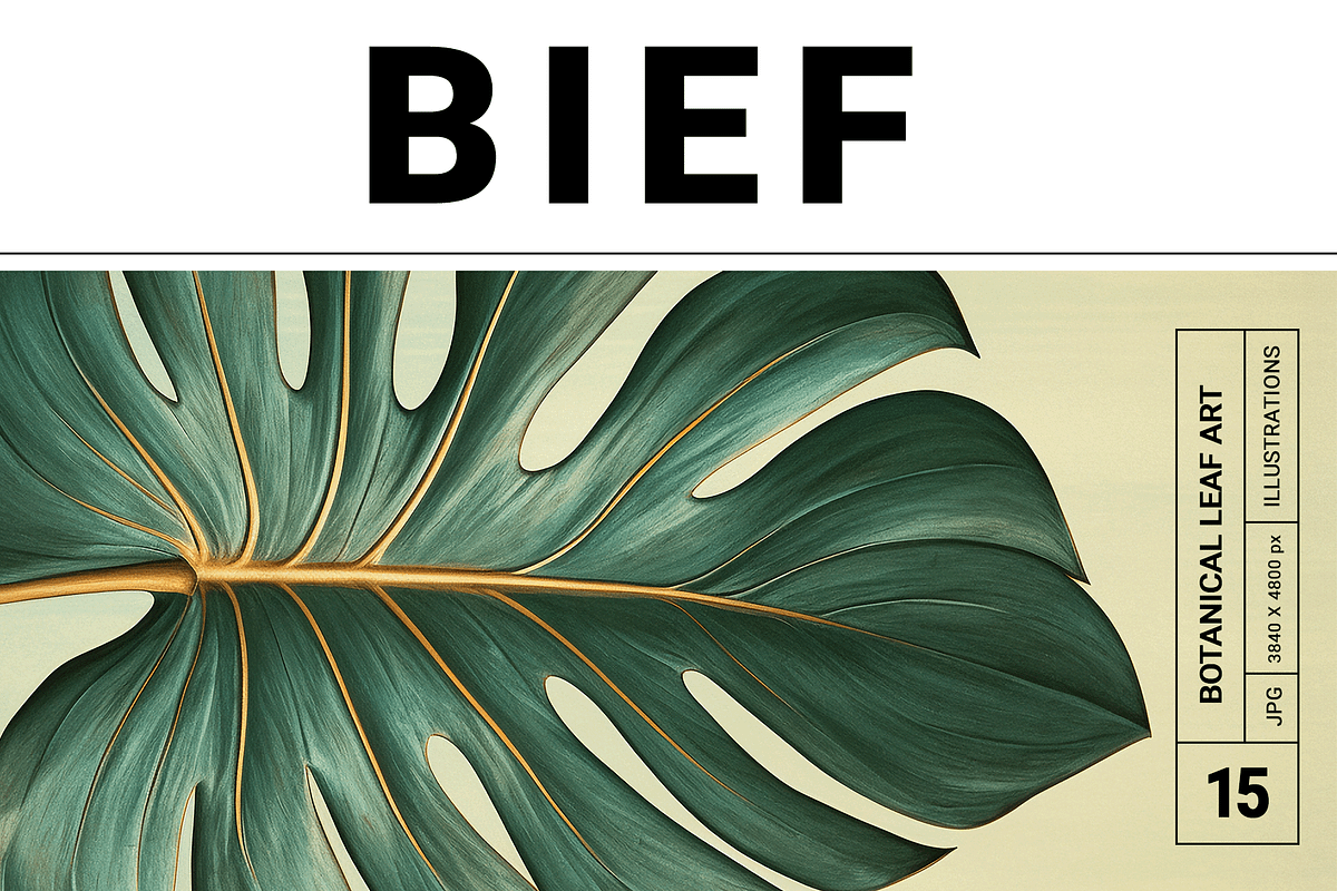Bief Co · Botanical Leaf Backgrounds, a Texture Illustration by milatovar (Photo 1 of 21)