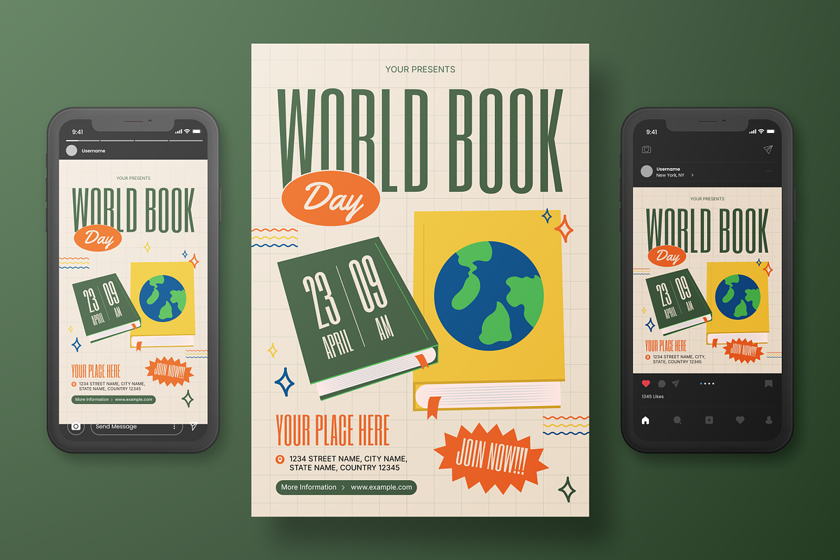 World Book Day Flyer Set, a Flyer Template by Annora Studio (Photo 4 of 6)