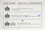300 Hand-drawn icons set, an Icon by Garden in frame (Thumbnail 2 of 5)