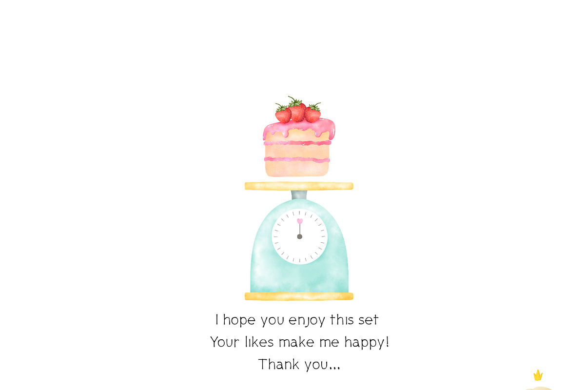 Bakery Watercolor Clipart, an Illustration by Natalya_Mona_Art (Photo 8 of 8)