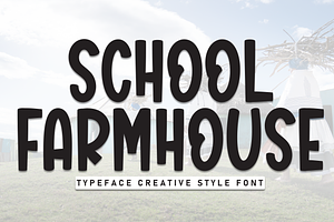 School Farmhouse | Script Font