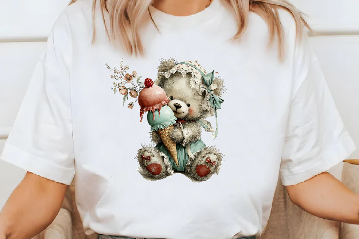 Whimsical Summer Teddy Bear Clipart, an Illustration by Designworld (Photo 6 of 8)