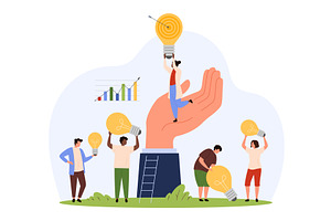 Support for employee smart, a Person Illustration by Flashvector