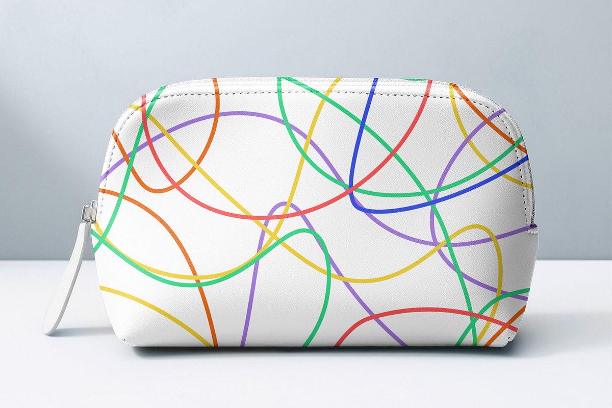 Colorful Line Print, a Background Graphic by MalyskaStudio (Photo 2 of 12)