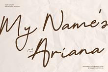 CS Ariana – Romantic Script Font