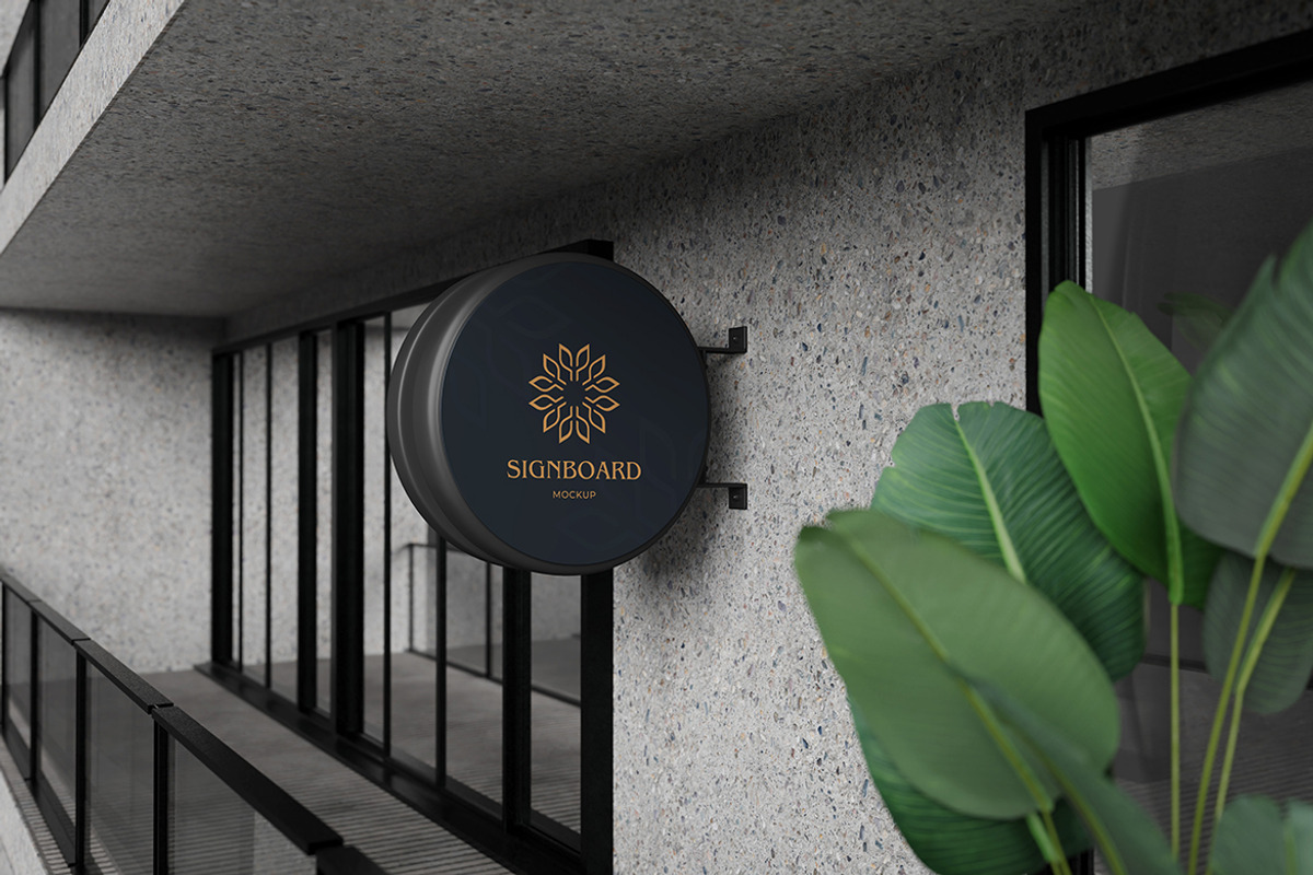 Signboard Mockup, a Product Mockup by MrLetters (Photo 2 of 5)