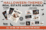 Real Estate Halloween Flyer Canva, a Marketing Template by CreativeVinesStore (Thumbnail 1 of 6)