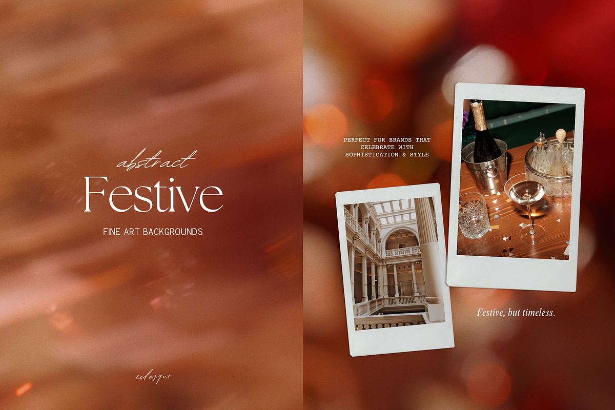 Warm Abstract Christmas Backgrounds, a Background Graphic by eclosque (Photo 10 of 34)