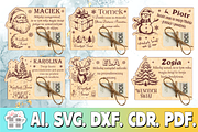 Laser Christmas voucher for money, a Pattern Graphic by MegaPrezencik (Thumbnail 1 of 7)